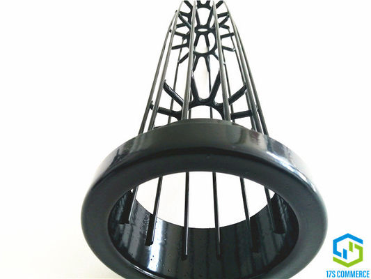 138mm 12 Falten-Gewebefilter-Käfig-Silikon-Beschichtung