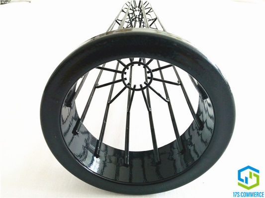 Doppelter des Draht-110mm Falten-Spinnen-Käfig-Staub-Kollektor-Käfig Stern-Käfig-Silikon-Beschichtungs-Falten-des Käfig-12