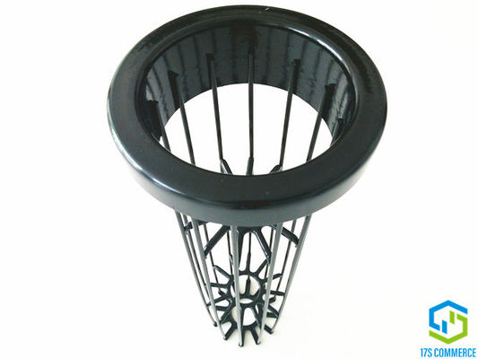 138mm 12 Falten-Gewebefilter-Käfig-Silikon-Beschichtung