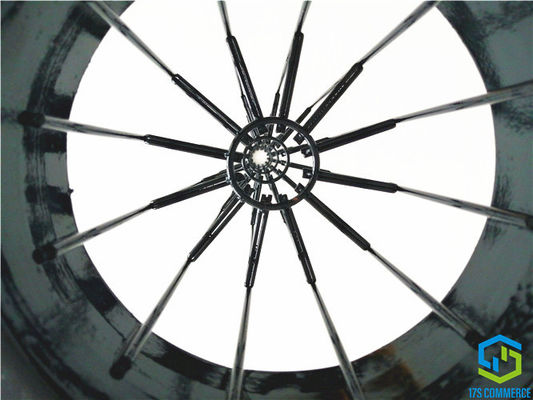 Doppelter der Draht-Spinnen-138mm Falten-Spinnen-Käfig-Staub Stern-Filter-Käfig-Silikon-Beschichtungs-Falten-des Käfig-12 sammeln Käfig