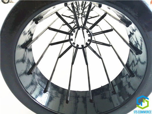 Doppelter der Draht-Spinnen-138mm Falten-Spinnen-Käfig-Staub Stern-Filter-Käfig-Silikon-Beschichtungs-Falten-des Käfig-12 sammeln Käfig