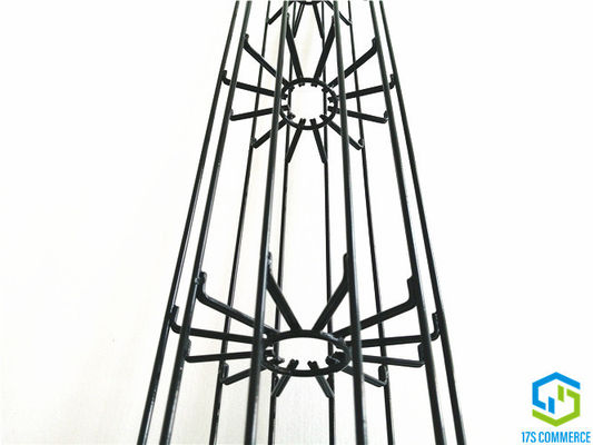 Doppelter der Draht-Spinnen-138mm Falten-Spinnen-Käfig-Staub Stern-Filter-Käfig-Silikon-Beschichtungs-Falten-des Käfig-12 sammeln Käfig