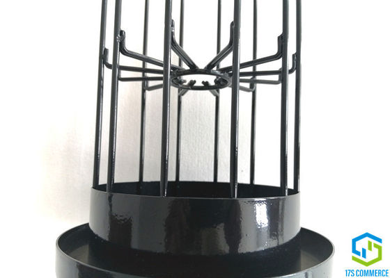 Doppelte Spinne des Draht-Spinnen-Stern-Käfig-Silikon-Beschichtungs-Falten-Käfig-110mm sperren Flussstahl-Staub-Kollektor-Käfig ein