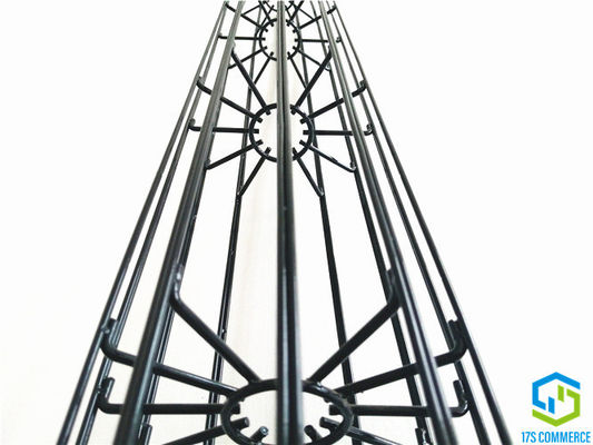 Doppelter des Draht-110mm Falten-Spinnen-Käfig-Staub-Kollektor-Käfig Stern-Käfig-Silikon-Beschichtungs-Falten-des Käfig-12