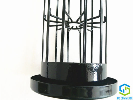 Doppelter des Draht-110mm Falten-Spinnen-Käfig-Staub-Kollektor-Käfig Stern-Käfig-Silikon-Beschichtungs-Falten-des Käfig-12