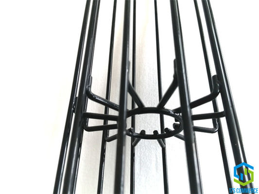 Der Draht-Spinnen-110mm Falten-Spinnen-Käfig-Staub-Kollektor-Käfig Stern-Käfig-Silikon-Beschichtungs-Falten-des Käfig-12