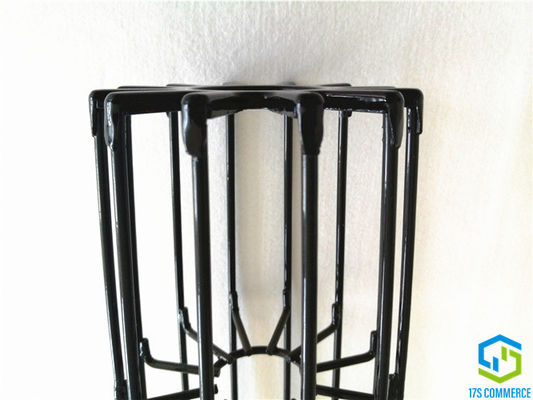 Spinnen-Käfig-Flussstahl-Taschen-Haus-Käfig des Draht-Spinnen-Stern-Filter-Käfig-Silikon-Beschichtungs-Falten-Käfig-138mm